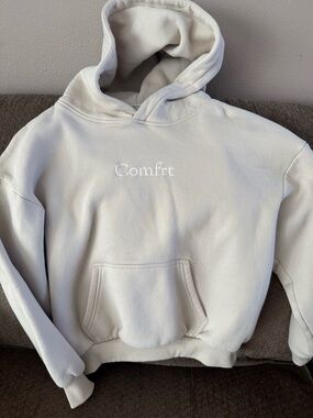 Comfrt Cream Kids Hoodie Sweatshirt